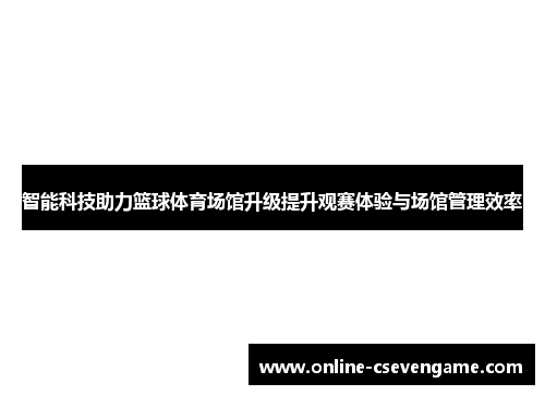 智能科技助力篮球体育场馆升级提升观赛体验与场馆管理效率