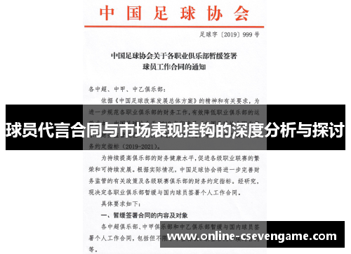 球员代言合同与市场表现挂钩的深度分析与探讨